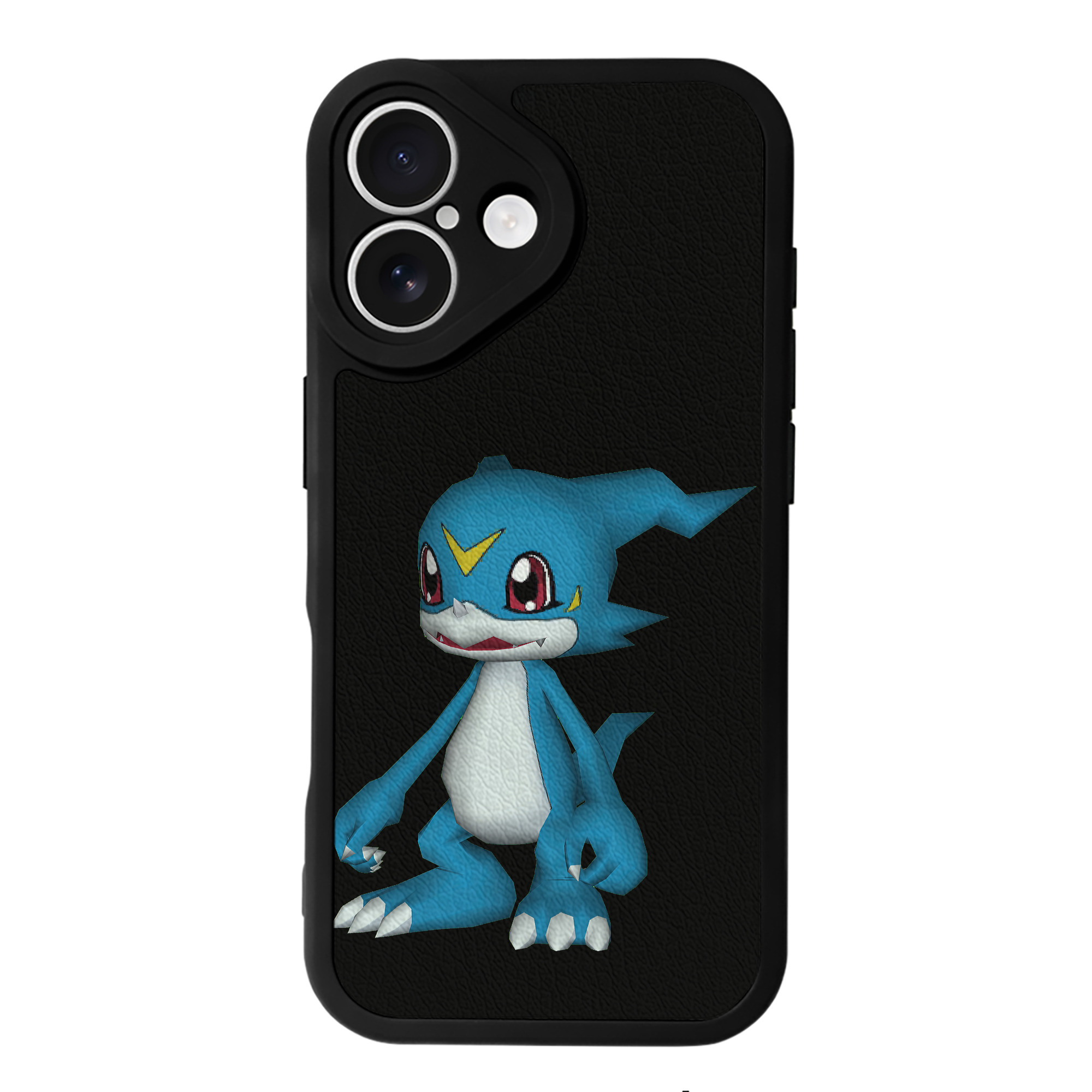 （画像用） Digimon デジタルモンスター/デジモン 【iPhone 16シリーズ対応】シリコンスマホケース（レザー調） 材質：シリコン